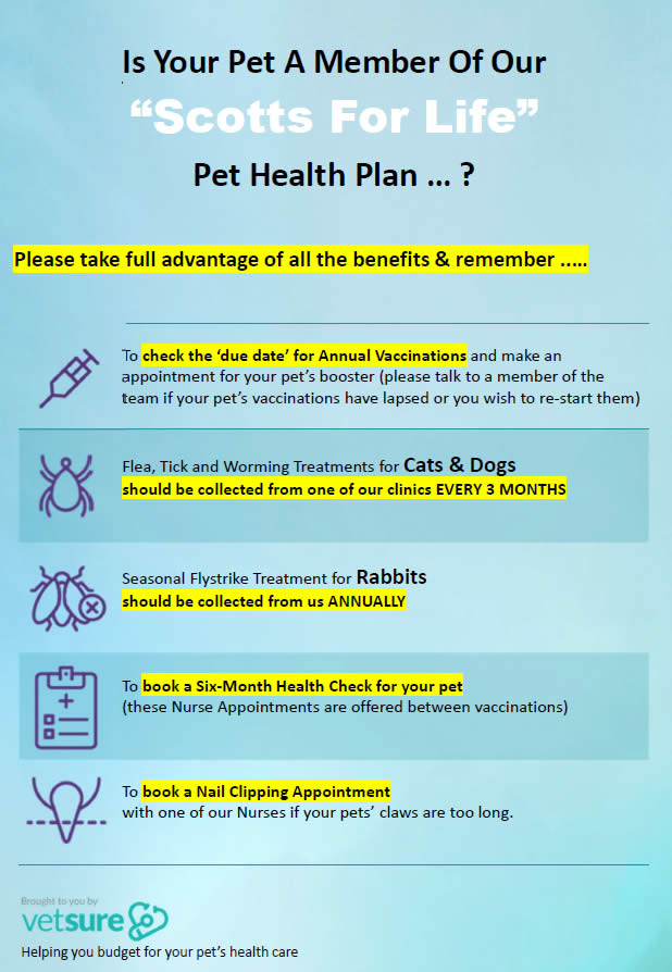 Scott's for life Pet Health Plan